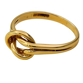 9ct gold 2.1g Knot Ring size N